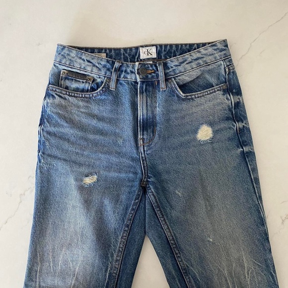 Calvin Klein High Rise Straight Jeans - Picture 1 of 6